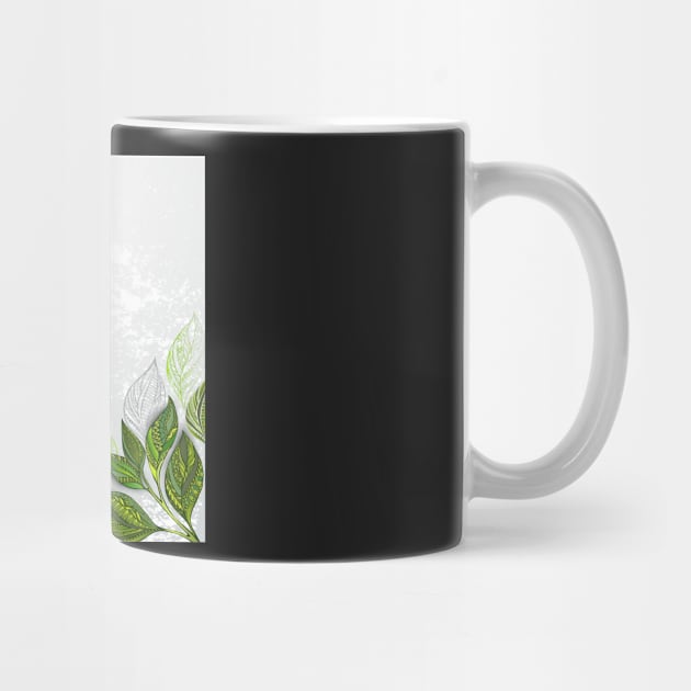 Background with tea plants by Blackmoon9